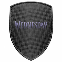 Шеврон щит Wednesday напис - FATLINE Шеврон щит Wednesday напис