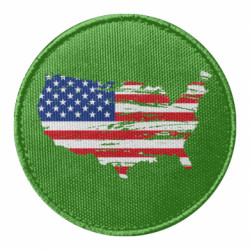 Шеврон круглый America Flag Shape - FATLINE Шеврон круглый America Flag Shape