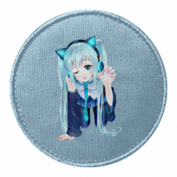 Шеврон круглый Anime Girl 8 - FATLINE Шеврон круглый Anime Girl 8