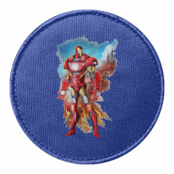 Шеврон круглый Avengers iron man drawing - FATLINE Шеврон круглый Avengers iron man drawing