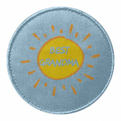 Шеврон круглый Best Grandma - FATLINE Шеврон круглый Best Grandma