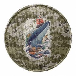 Шеврон круглый Бурный океан - FATLINE Шеврон круглый Бурный океан