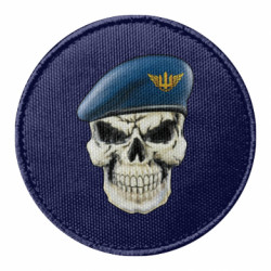 Шеврон круглий Череп. Повітряні сили України - FATLINE Шеврон круглий Череп. Повітряні сили України