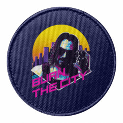 Шеврон круглый Civerpunk 2077 Keanu Reeves - FATLINE Шеврон круглый Civerpunk 2077 Keanu Reeves