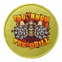 Шеврон круглый Deep Rock Galactic You know The drill - FATLINE Шеврон круглый Deep Rock Galactic You know The drill