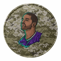 Шеврон круглый Drake - FATLINE Шеврон круглый Drake