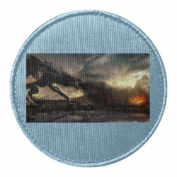 Шеврон круглый Дракон арт - FATLINE Шеврон круглый Дракон арт