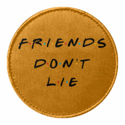 Шеврон круглий Друзі не брешуть Дуже дивні справи - FATLINE Шеврон круглий Друзі не брешуть Дуже дивні справи