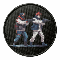 Шеврон круглий фан арт по грі Standoff - FATLINE Шеврон круглий фан арт по грі Standoff