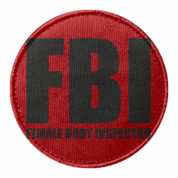 Шеврон круглый FBI - Female Body Inspector - FATLINE Шеврон круглый FBI - Female Body Inspector