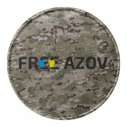 Шеврон круглый Free Azov. Hands - FATLINE Шеврон круглый Free Azov. Hands