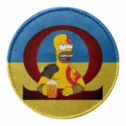Шеврон круглый God of war: Simpson - FATLINE Шеврон круглый God of war: Simpson