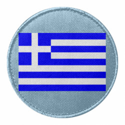 Шеврон круглый Греция - FATLINE Шеврон круглый Греция