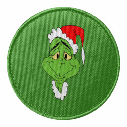 Шеврон круглый Grinch - FATLINE Шеврон круглый Grinch