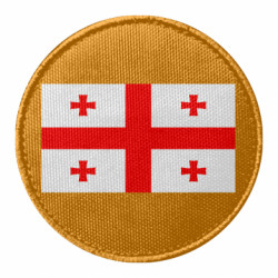 Шеврон круглый Грузия - FATLINE Шеврон круглый Грузия