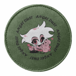 Шеврон круглый Hazbin Hotel Angel dust - FATLINE Шеврон круглый Hazbin Hotel Angel dust