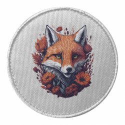 Шеврон круглый Хитрая лисица - FATLINE Шеврон круглый Хитрая лисица