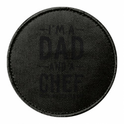 Шеврон круглый I'm a dad and a chef, nothing scares me - FATLINE Шеврон круглый I'm a dad and a chef, nothing scares me