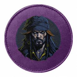 Шеврон круглый Капитан Джек Воробей - FATLINE Шеврон круглый Капитан Джек Воробей