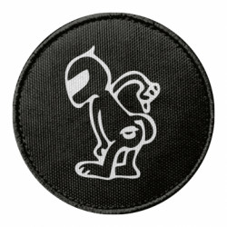 Шеврон круглий Kiss my racer`s ass