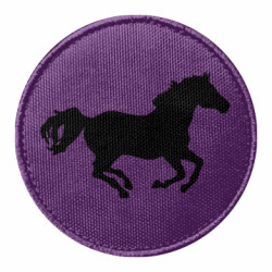 Шеврон круглый Лошадка - FATLINE Шеврон круглый Лошадка