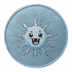 Шеврон круглий Крейзі сніжинка - FATLINE Шеврон круглий Крейзі сніжинка