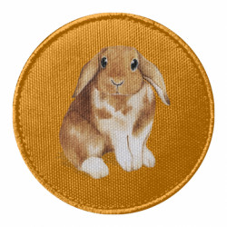 Шеврон круглий Маленький кролик - FATLINE Шеврон круглий Маленький кролик