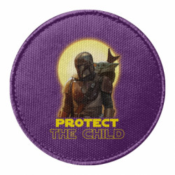 Шеврон круглий Mandalorian the child - FATLINE Шеврон круглий Mandalorian the child