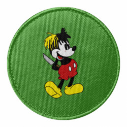Шеврон круглый Mickey XXXTENTACION - FATLINE Шеврон круглый Mickey XXXTENTACION