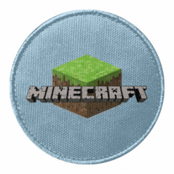 Шеврон круглый Minecraft Land - FATLINE Шеврон круглый Minecraft Land