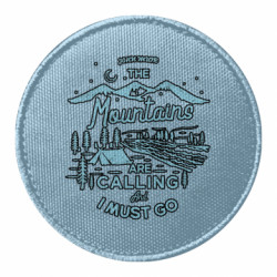 Шеврон круглый Mountains Are Calling - FATLINE Шеврон круглый Mountains Are Calling