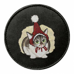 Шеврон круглий Новорычний котун - FATLINE Шеврон круглий Новорычний котун