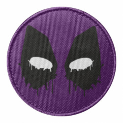 Шеврон круглый Глаза Deadpool - FATLINE Шеврон круглый Глаза Deadpool