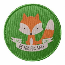 Шеврон круглый Of for fox sake - FATLINE Шеврон круглый Of for fox sake