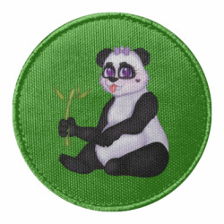 Шеврон круглый Панда Наоми - FATLINE Шеврон круглый Панда Наоми