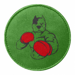 Шеврон круглый Pitbull Boxing Logo