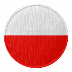 Шеврон круглый Польша - FATLINE Шеврон круглый Польша