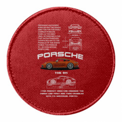 Шеврон круглый Porsche 911 - FATLINE Шеврон круглый Porsche 911