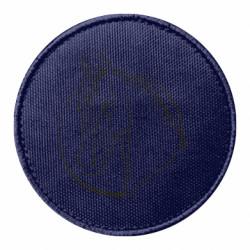 Шеврон круглый Portrait Horse outline - FATLINE Шеврон круглый Portrait Horse outline