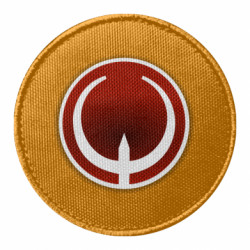 Шеврон круглый Quake Logo - FATLINE Шеврон круглый Quake Logo