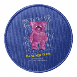 Шеврон круглий Рожевий ведмідь - FATLINE Шеврон круглий Рожевий ведмідь