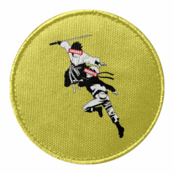 Шеврон круглый Sasuke and naruto fight - FATLINE Шеврон круглый Sasuke and naruto fight