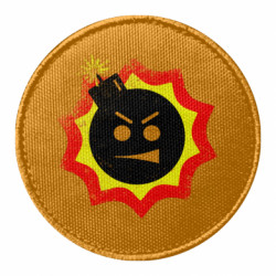 Шеврон круглий Serious Sam Grunge