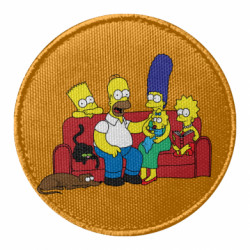 Шеврон круглый Simpsons At Home - FATLINE Шеврон круглый Simpsons At Home