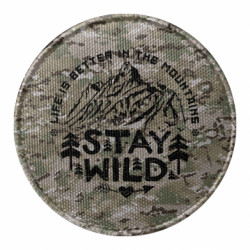 Шеврон круглый Stay Wild - FATLINE Шеврон круглый Stay Wild