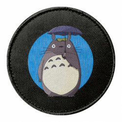 Шеврон круглий Тоторо під Парасолькою - FATLINE Шеврон круглий Тоторо під Парасолькою