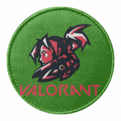 Шеврон круглый Valorant girl - FATLINE Шеврон круглый Valorant girl