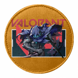 Шеврон круглый Valorant Omen art - FATLINE Шеврон круглый Valorant Omen art