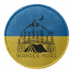 Шеврон круглый Wander more - FATLINE Шеврон круглый Wander more