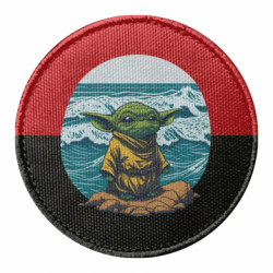 Шеврон круглый Йода на море - FATLINE Шеврон круглый Йода на море